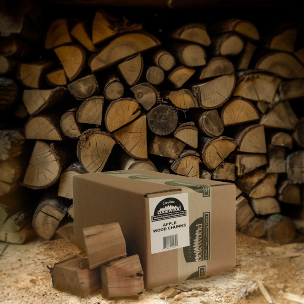 Boxed Apple Wood Chunks by Carolina Cookwood